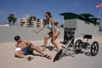 Carmella Bing: Tall Brunette MILF with Big Tits Has Sex on the Beach – photo 10 of 17