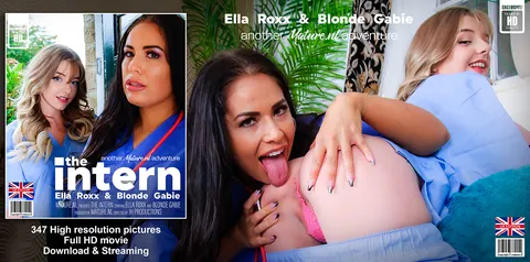 Ella Roxx: Tattooed Brunette PAWG Gets Pussy Licked by Lesbian Nurse – photo 11 of 11
