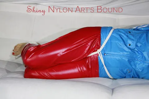 Thick Woman Hogtied in Stockings Spreads Her Pussy – photo 2 of 16