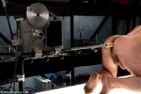 Guy Bends Over and Takes a Dildo Toy Inside – photo 2 of 21