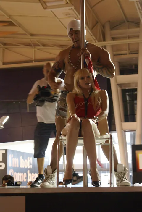 Lena Cova: Blonde Czech MILF Gets Fucked by a Stripper in Public – photo 2 of 17