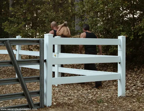 Annie Cruz: Slim Asian MILF in Bondage Outdoors with Multiple Men – photo 11 of 16
