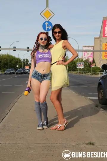 Tall German Brunette in Glasses Fucks Outdoors and Swallows Cum