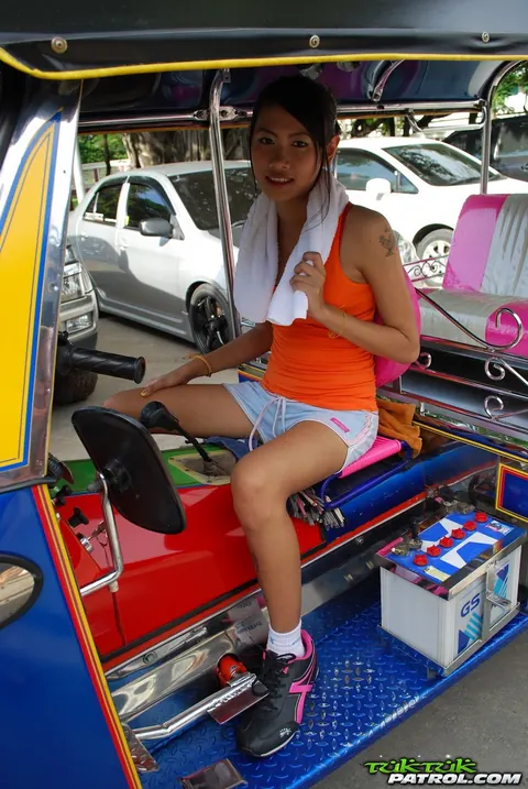 Thick Thai Brunette Strips Off Her Bikini for Sex in Socks – photo 6 of 18