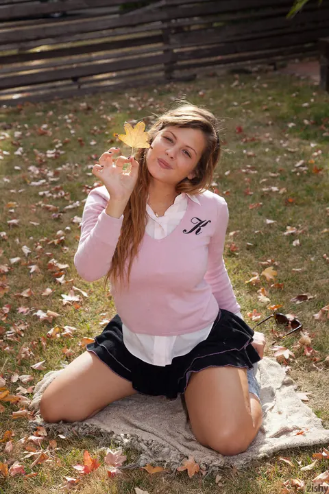 Keisha Grey: Petite Latina Flashes Her Big Tits Outdoors in Uniform Skirt – photo 8 of 11