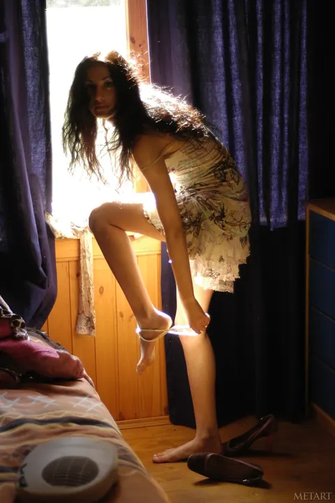 Olesya B: Tall Brunette MILF with Big Tits Takes Anal Creampie in a Threesome – photo 1 of 21