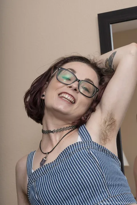 Ivy Addams: Tattooed Redhead PAWG Pulls Panties Aside and Spreads Her Hairy Pussy – photo 6 of 20