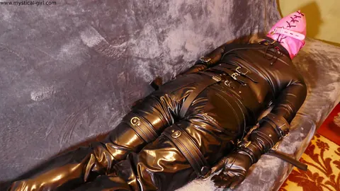 PAWG Poses in Leather and Thigh-High Boots for Bondage – photo 12 of 16