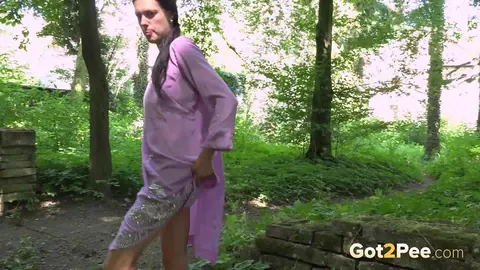 Meilani: Busty Brunette Pulls Her Labia Apart in the Forest – photo 15 of 15