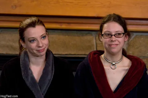 Amber Keen & Dia Zerva: Blonde and Brunette MILFs Tied Up in BDSM Threesome – photo 17 of 17