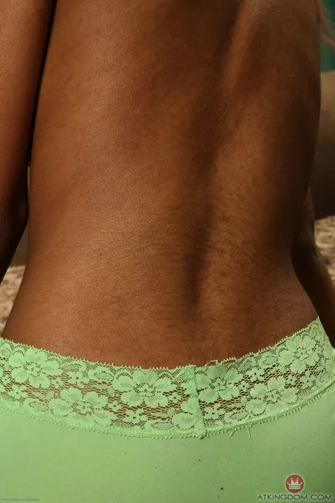 Petite Ebony Woman Strips and Spreads Naked – photo 3 of 21