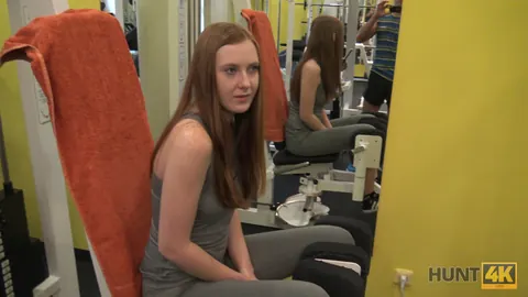 Linda Sweet: European Redhead Spreads Her Pussy in the Gym – photo 4 of 21