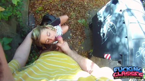 Lucy White: Blonde with Shaved Pussy Gives a Blowjob Before Getting Fucked – photo 16 of 21
