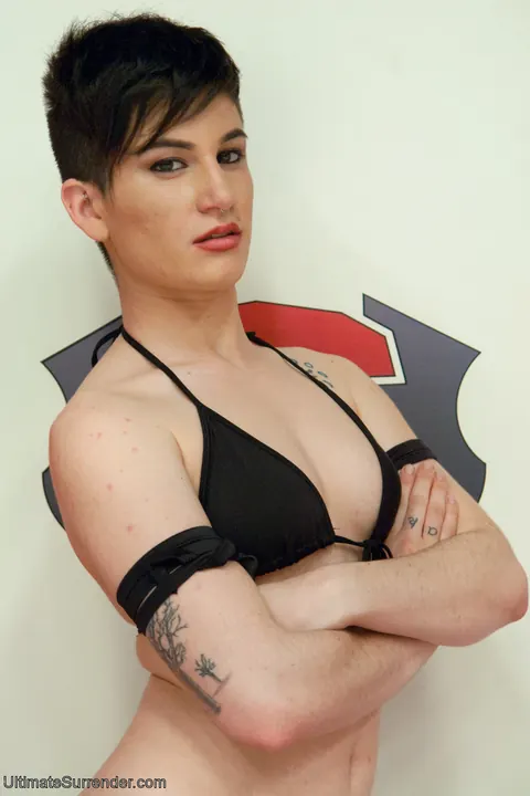 Joey Minx: PAWG Brunette and Tattooed Redhead Wear Bikinis in Bondage – photo 4 of 21