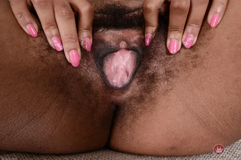 Oya: Busty Ebony Brunette Spreads Her Hairy Bush – photo 13 of 21
