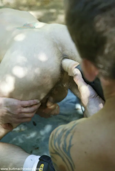 Two Men Kiss and Fuck with a Dildo – photo 20 of 21