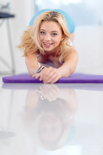Jojo Austin – Slim Blonde Sucks Cock and Rides Cowgirl After Yoga