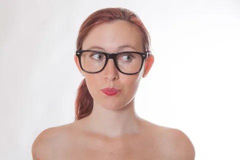 Mary Helen: BBW Brunette in Glasses Lets Her Big Natural Tits Hang Low – photo 11 of 16