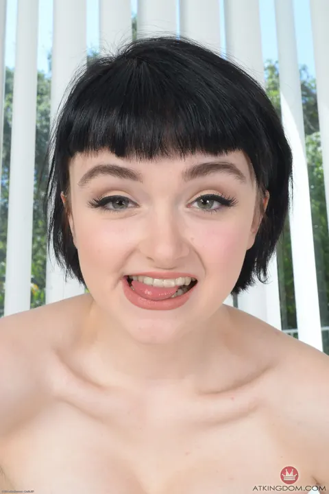 Matilda Bow: Pale Hairy Brunette Undresses and Bares Her Pussy and Asshole – photo 7 of 21