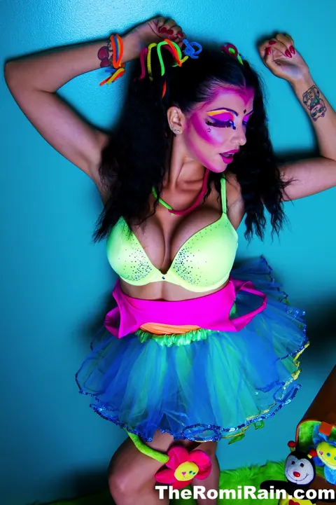 Romi Rain: Thick Brunette MILF in Costume Spreads Her Pussy and Ass in Heels – photo 1 of 15