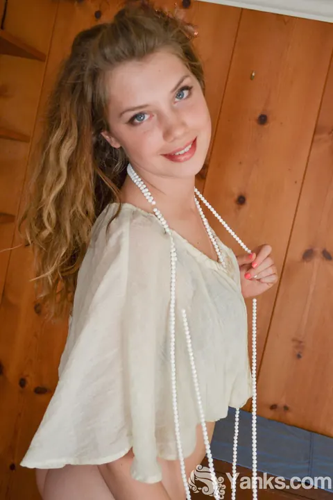 Elena Koshka: Tall Brunette Rubs Her Pearl and Spreads in a Skirt – photo 4 of 15