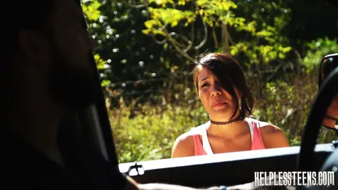 Mena Mason: Thick Asian Brunette Sucks and Fucks in a Car Outdoors – photo 2 of 15