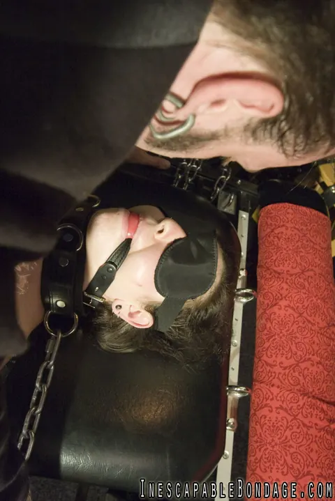 Woman Tied to a Table in Bondage Restraints – photo 14 of 15