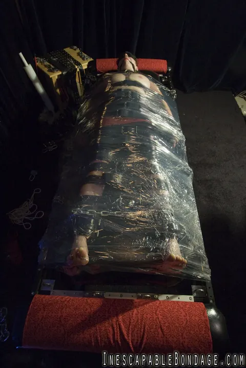 Woman Tied to a Table in Bondage Restraints – photo 6 of 15