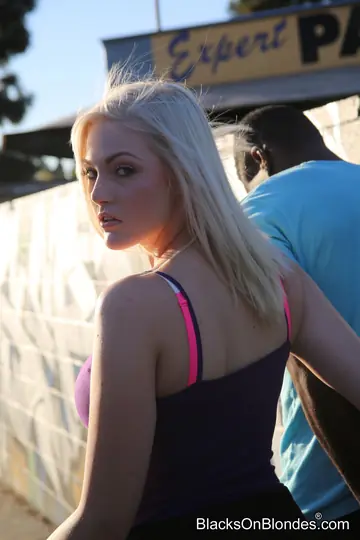 Jenna Ivory – Busty Blonde in Lingerie Takes Two Black Cocks Anal Doggy Style
