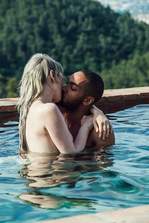 Amarna Miller: European Redhead Joins Interracial Foursome by the Pool – photo 1 of 15