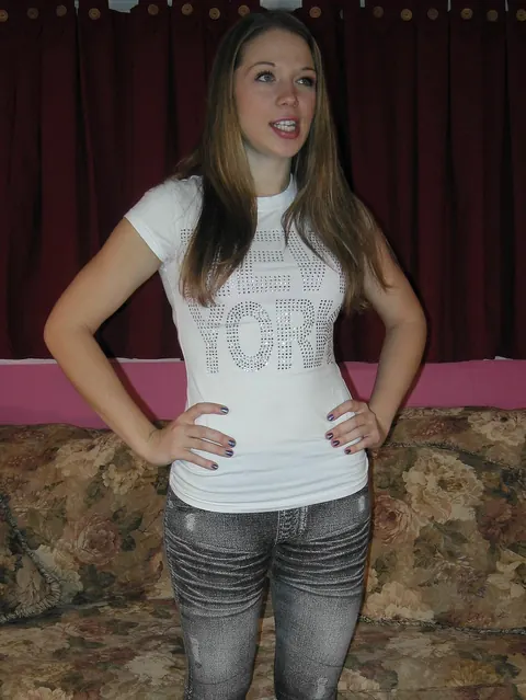 Blonde Strips Naked in Boots to Show Her Small Tits – photo 4 of 20