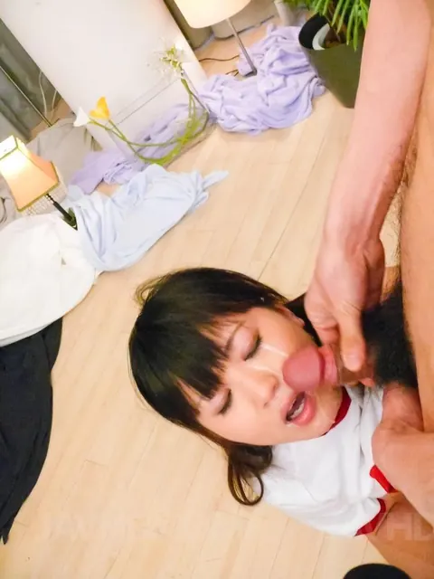 Ryo Asaka: Japanese Brunette in Shorts Takes Multiple Facials – photo 4 of 12