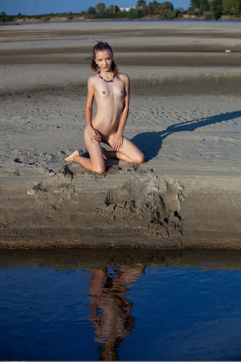 Yayna: Brunette with Small Natural Tits Strips and Poses – photo 5 of 21
