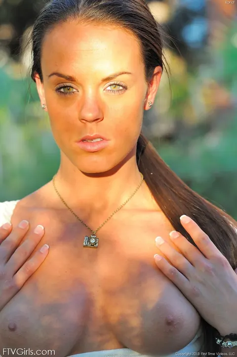 Rahyndee James: Tattooed Brunette with Big Tits Spreads Her Pussy – photo 1 of 20