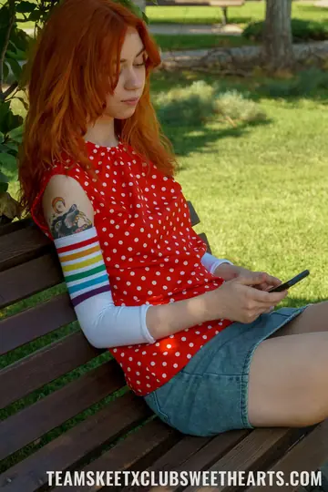 European Redhead Sucks Cock and Takes Cum on Her Tits
