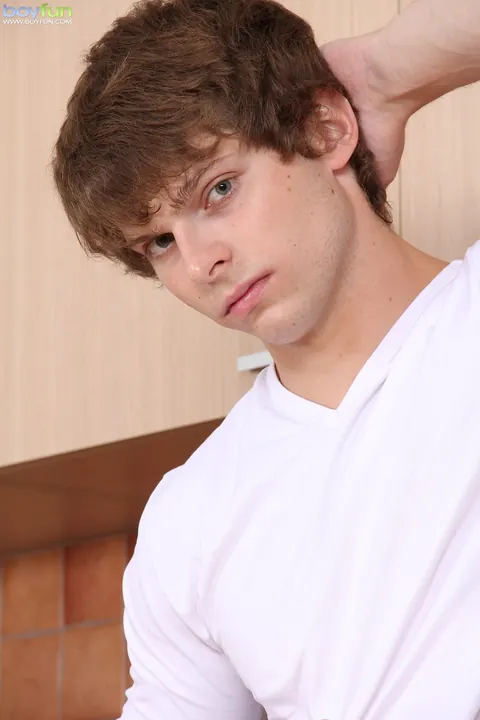 Slim Twink Performs a Striptease and Jerks His Cock – photo 1 of 20