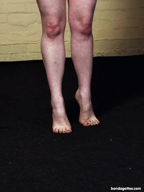 Redhead Bound in Rope Bondage While Nude – photo 6 of 21