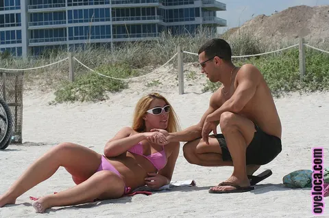 Summer Alessandro: Outdoors, a Latina Redhead in a Bikini and Glasses Fucks Her Guy – photo 13 of 17
