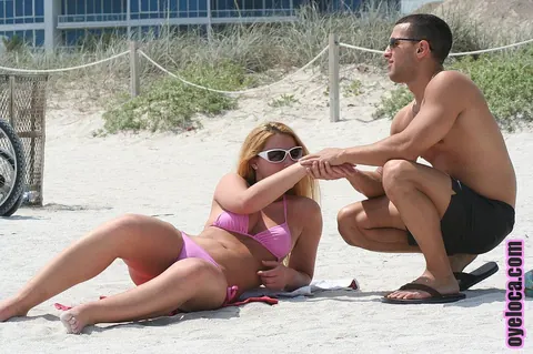 Summer Alessandro: Outdoors, a Latina Redhead in a Bikini and Glasses Fucks Her Guy – photo 14 of 17