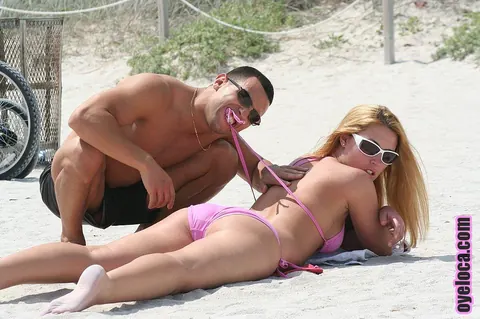 Summer Alessandro: Outdoors, a Latina Redhead in a Bikini and Glasses Fucks Her Guy – photo 9 of 17