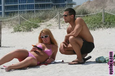 Summer Alessandro: Outdoors, a Latina Redhead in a Bikini and Glasses Fucks Her Guy – photo 16 of 17