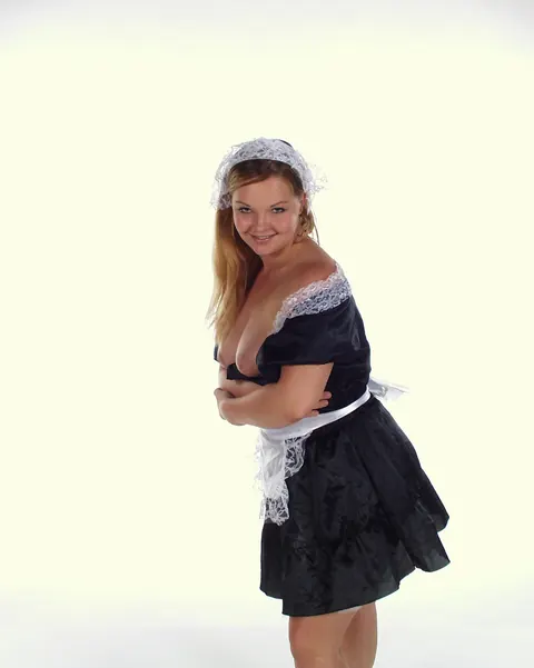 Busty Maid Sheds Her Uniform to Ride a Dildo and Finger Herself – photo 5 of 16