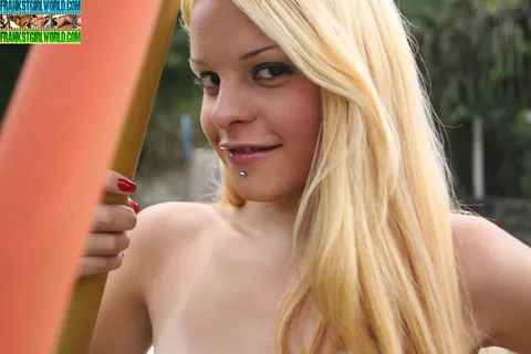 Trans Woman Strips and Poses Front and Back Nude – photo 8 of 15
