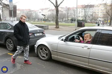 Jana Bendova – Busty Blonde MILF Gives a Titjob Outdoors in Stockings Before Sex