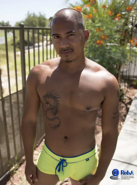 Man Strips Nude and Poses Showing Cock and Ass – photo 2 of 16