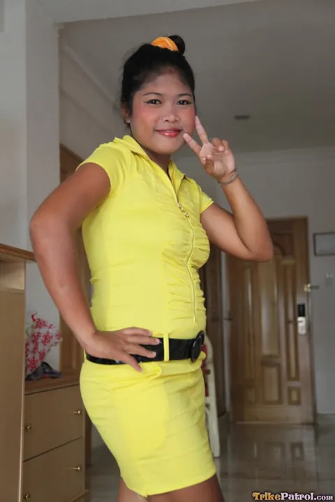 Thick Asian Woman Bares Her Breasts and Trimmed Pussy Outdoors – photo 8 of 21