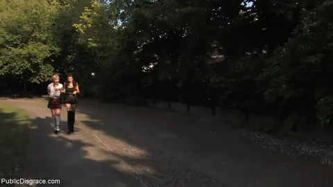 Uma Masome: Slim German Brunette Bound and Fucked Anally in Public – photo 1 of 21