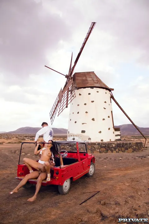 Sabrina Sweet: Brunette Latina MILF Takes Anal in a Truck Orgy Outdoors – photo 19 of 21