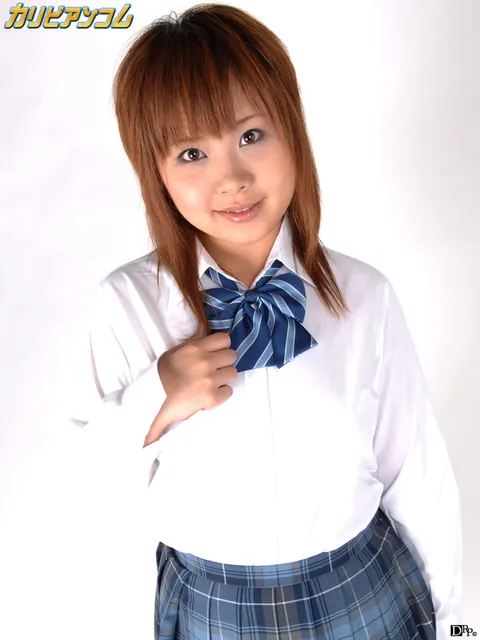 Ichigo Morino: Petite Japanese Brunette in Uniform Poses and Strips – photo 7 of 12