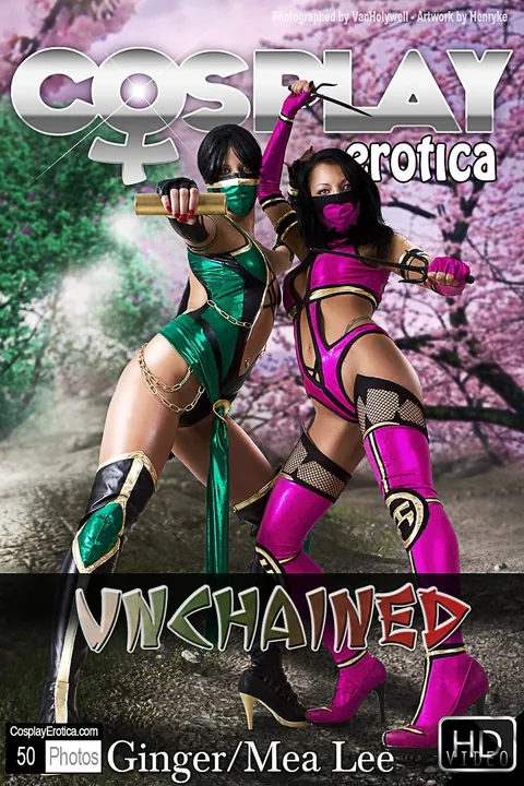Mea Lee: Thick Latina and Busty Brunette Share a Dildo in Costumes – photo 1 of 12